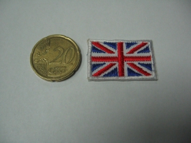  Britská vlajka malá 3 x 2cm  nažehľovacia nášivka (možnosť nažehliť alebo našiť na odev)